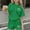 Green, variant on Girls' 2 Piece Summer Outfits Kids Short Sleeve Shirt and Drawstring Pockets Shorts Set Loose Casual Sets Blue 3-4Years