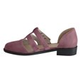thumbnail image 4 of LSLJS Loafers for Women, Womens Flat Casual Single Shoe Ladies Comfortable Round Toe Buckle Strap Sandals, 4 of 5
