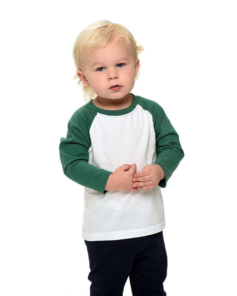 Cotton Agibaby 3-Pack Toddler & Baby Boys & Girls Long Sleeve Raglan Baseball and Pocket T Shirts 
