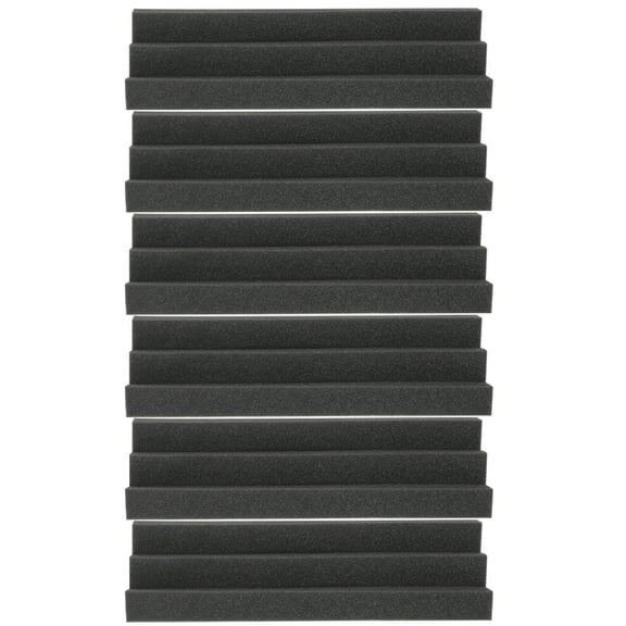 unbranded 6 Pcs KTV Dumboard Acoustic Foamed Tile Bass Soundproof Wall Curtains Black