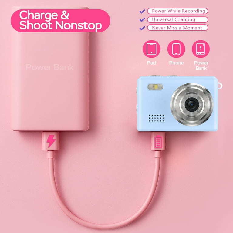 HopeHub Mini Digital Camera, 0.96in Small Keychain Camera, 1080P