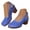 Blue, variant on Dakaela Closed Toe Chunky Heeled Sandals for Women 2026 Hollow out Orthopedic Wedge Summer Dressy Slingback Pumps Shoes Size 6