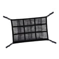 thumbnail image 1 of Organizador de techo de coche, malla de carga para techo de coche, bolsillo de almacenamiento en red, soporte de carga fuerte 78x53cm 9 Rejillas, 1 of 7