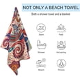 thumbnail image 3 of Soft Beach Towel with Bohemian Folk Pattern Decoration for Woman Man Bathing/Pool/Beach Towel Large Size 31x51 Inches., 3 of 14