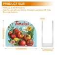 thumbnail image 4 of Yayeee Napkin Holder for Table Kitchen Paper Tissue Organization, Orange Floral Tomatoes, 4 of 8