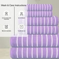 thumbnail image 4 of CASA COPENHAGEN Ecstatic 6 Pieces Towel Set- Purple Rose, 600 GSM 2 Bath Towel 2 Hand Towel 2 Washcloth, Designed in Denmark Made of Soft Egyptian Cotton for Bathroom, Kitchen & Shower., 4 of 5