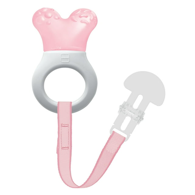 Mordedor MAM Mini Cooler con clip para niñas de 2+ meses