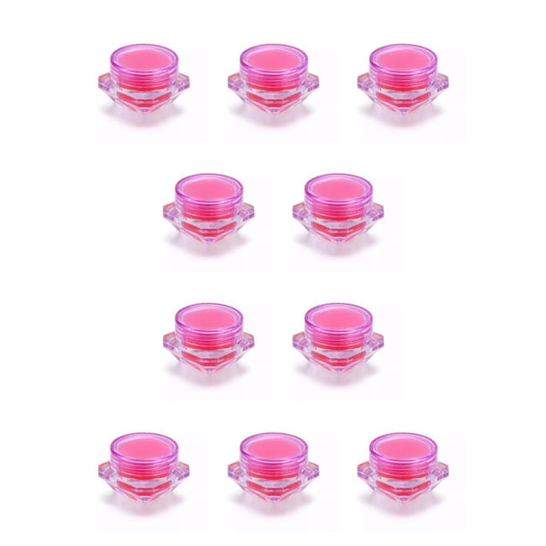 Bewildely Pintura pegamento arcilla plástico hecho a mano perforación lodo con caja de almacenamiento llamativo diseño DIY manualidades violeta botellas de color 5 piezas 10piezas