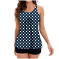 thumbnail image 5 of Summer Savings Clearance Dezsed Tankini Swimsuits for Women with Boy Shorts Athletic Swim Tank Top 2 Piece Bathing Suit, 5 of 5