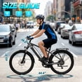 thumbnail image 5 of TST Electric Bike for Men, Peak 1000W E Mountain Bike, Electric Bicycle, 27.5" Tire EBike, Hydraulic Disc Brakes, 48V/15Ah Battery UL2849, 5 of 11