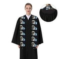 thumbnail image 4 of Fotbe Cat Astronaut Printed Class of 2024 Graduation Stole, 4 of 7