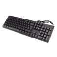 thumbnail image 3 of Teclado Luz colorida Estable 104 teclas Suspendidas Keycap Teclado mecánico para juegos con cable, 3 of 8