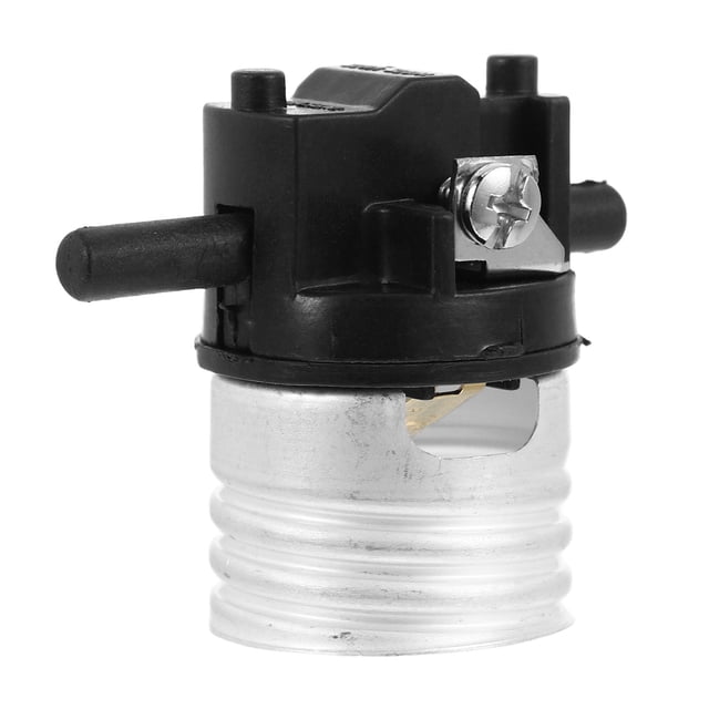 LITINKIMI light bulb holder socket E26 Push Switch Lamp Holder Black Plastic Push Switch Operation 1Pcs Home Lighting