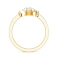 thumbnail image 2 of Lab Created Diamond Circle Engagement Ring with Halo - 0.9 Carat - EF-VS Quality, 18K Yellow Gold, US 7.50, 2 of 8