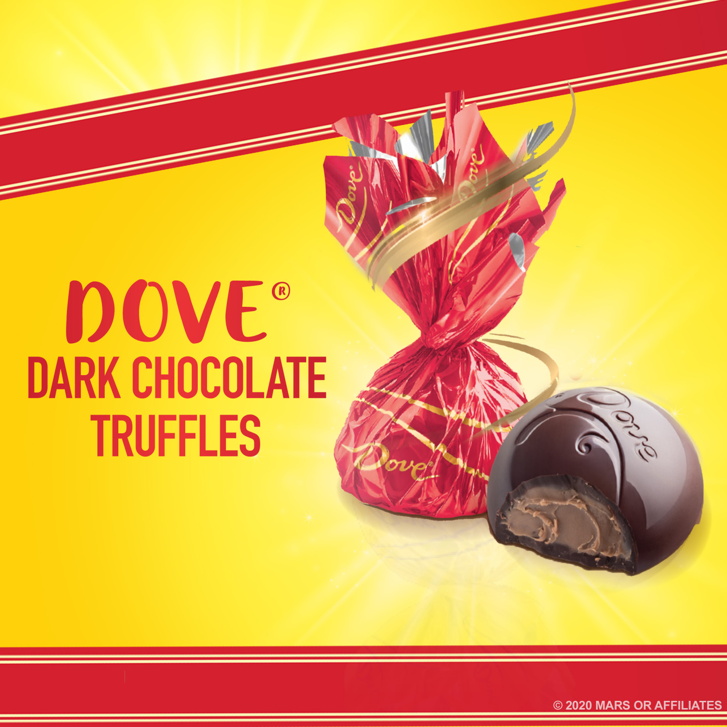 DOVE Silky Smooth Dark Chocolate Truffles Holiday Gift Tin - image 3 of 10