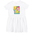 thumbnail image 3 of Inktastic Daffodils 90's Retro Colors Illustration Girls Toddler Dress, 3 of 5
