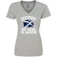 thumbnail image 3 of Inktastic Scottish Pride Scotland Flag Women's V-Neck T-Shirt, 3 of 5