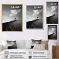 thumbnail image 4 of Designart "Minimalist Scenery Of A Wonderland Desert Road" Race Tracks Canvas Prints, 4 of 7
