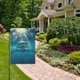 thumbnail image 5 of Shark Swimming Underwater Garden Flag 28"x40" Double-Sided Yard Flags for Outside Outdoor All Seasonal Decoration, 5 of 6