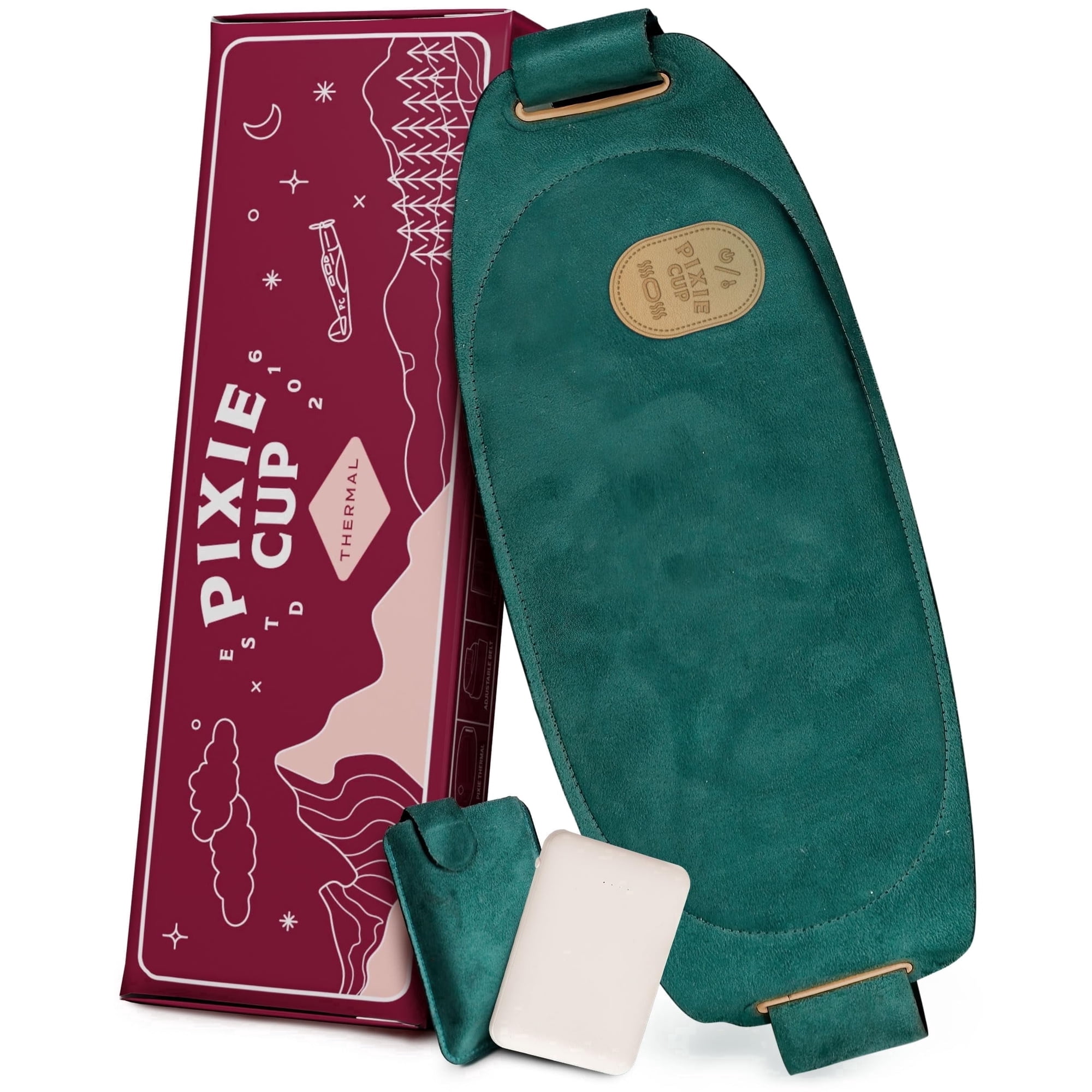 Pixie Period Heating Pad for Cramps - Most Discrete Wearable Heating Pad - Unnoticeable Under Clothes - Best Portable Pain Relief Belt Device with Heat On The Market - Hours of Menstrual Pain Relief