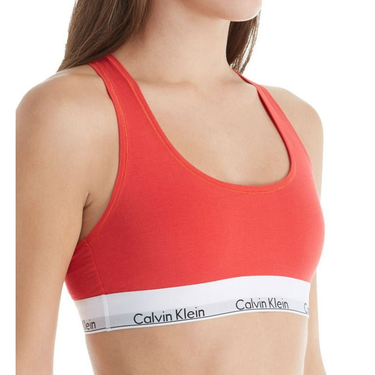 Calvin Klein Modern Cotton bralet in red