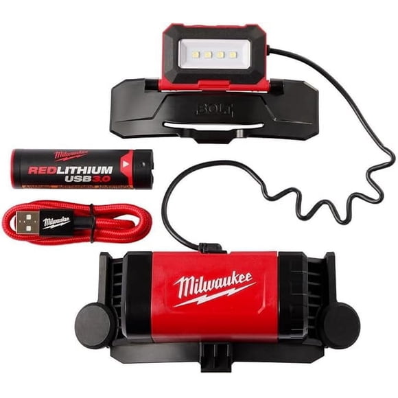 Milwaukee Tool 2118-21 | BOLT 600 Lumens LED REDLITHIUM Rechargeable Headlamp