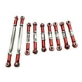 thumbnail image 1 of 2 Steering Rods + Servo Tie + 2 Arm Ties + 2 Front Shock Absorber Tensioners + 2 Red, 1 of 7