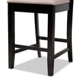 thumbnail image 5 of Bowery Hill Sand Upholstered Espresso Finished Wood 5-Piece Pub Set, 5 of 8