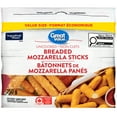 thumbnail image 1 of Great Value Breaded Mozzarella Sticks, 750 g, 1 of 4