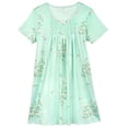 thumbnail image 5 of Dakimoe Nightgowns for Women-Night Dress with Lace Trim Pleated Sleepshirt Casual Print Sleepshirt, 5 of 8
