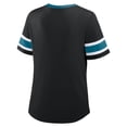 thumbnail image 3 of Women's Fanatics Black Jacksonville Jaguars Redzone Draw Play Athena Lace-Up T-Shirt, 3 of 3