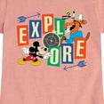 thumbnail image 3 of Disney - Mickey & Pluto - Explore Around You - Toddler & Youth Girls Short Sleeve Graphic T-Shirt, 3 of 6