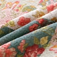 thumbnail image 3 of S&S Tania Floral Patchwork Print Reversible 3 Piece Cotton Quilt Set King, 3 of 5