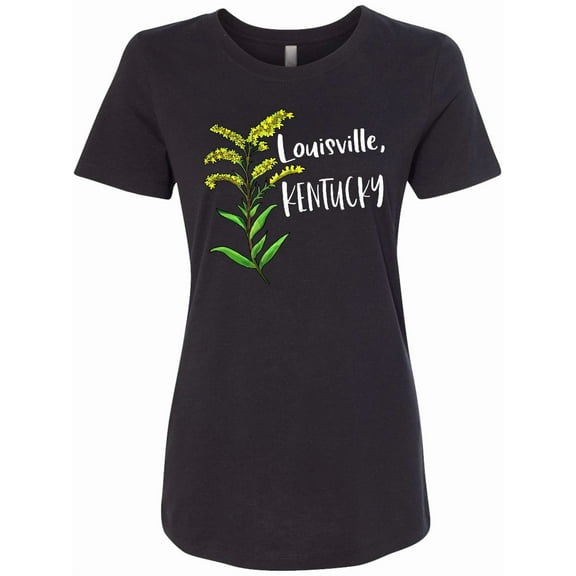 Inktastic Louisville, Kentucky Goldenrod Flower Women's T-Shirt