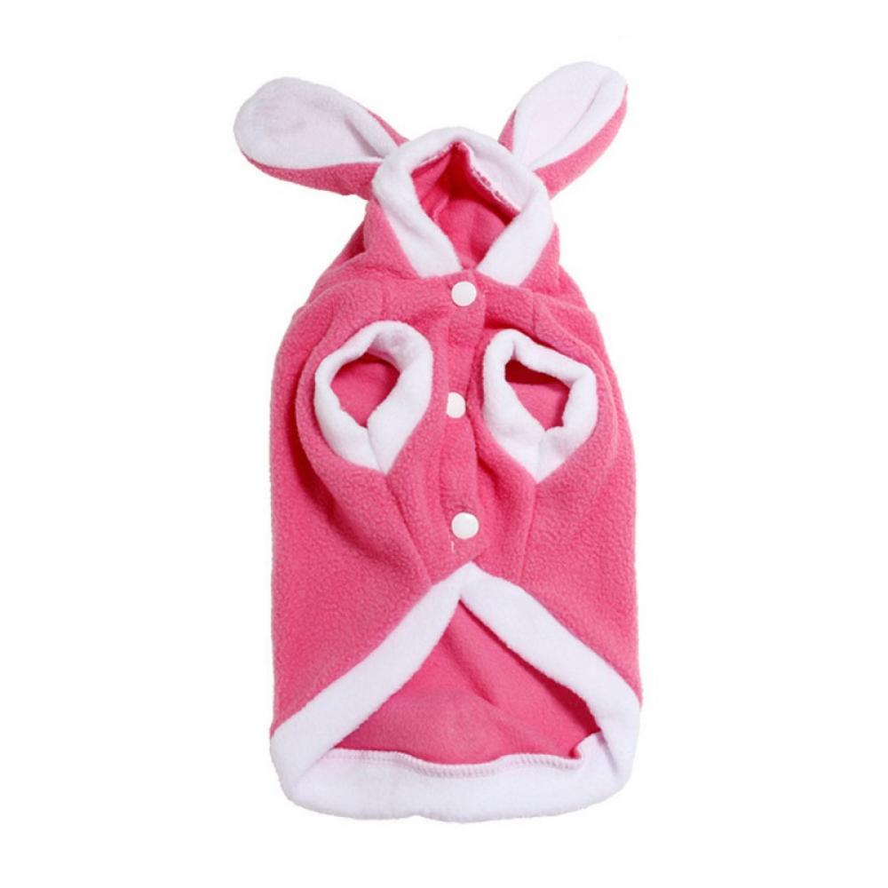 Dog Easter Bunny Costume Pet Rabbit Hoodie Adorable Dog Coat For Small