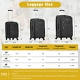thumbnail image 4 of Softside Luggage 5 Piece Set, 20" Carry-on Luggage, 24" Checked Luggage and 28" Lightweight Suitcase and Toiletry Bag for Travel with TSA Lock Spinner Wheels, 4 of 7