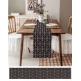 thumbnail image 6 of Table Runner Dresser Scarf 13 x 48 Inch Black Modern Geometic Texture Table Runners Non-Slip Heat Kitchen Dining Table Decor for Kitchen Farmhouse Indoor Outdoor Home Party, 6 of 7