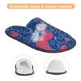 thumbnail image 3 of Fotbe Chicken and Rooster Pantuflas Peludas para Mujer con Estampado, Zapatillas de Peluche, Zapatos de Invierno para Casa, Uso Interior y Exterior-Large, 3 of 8