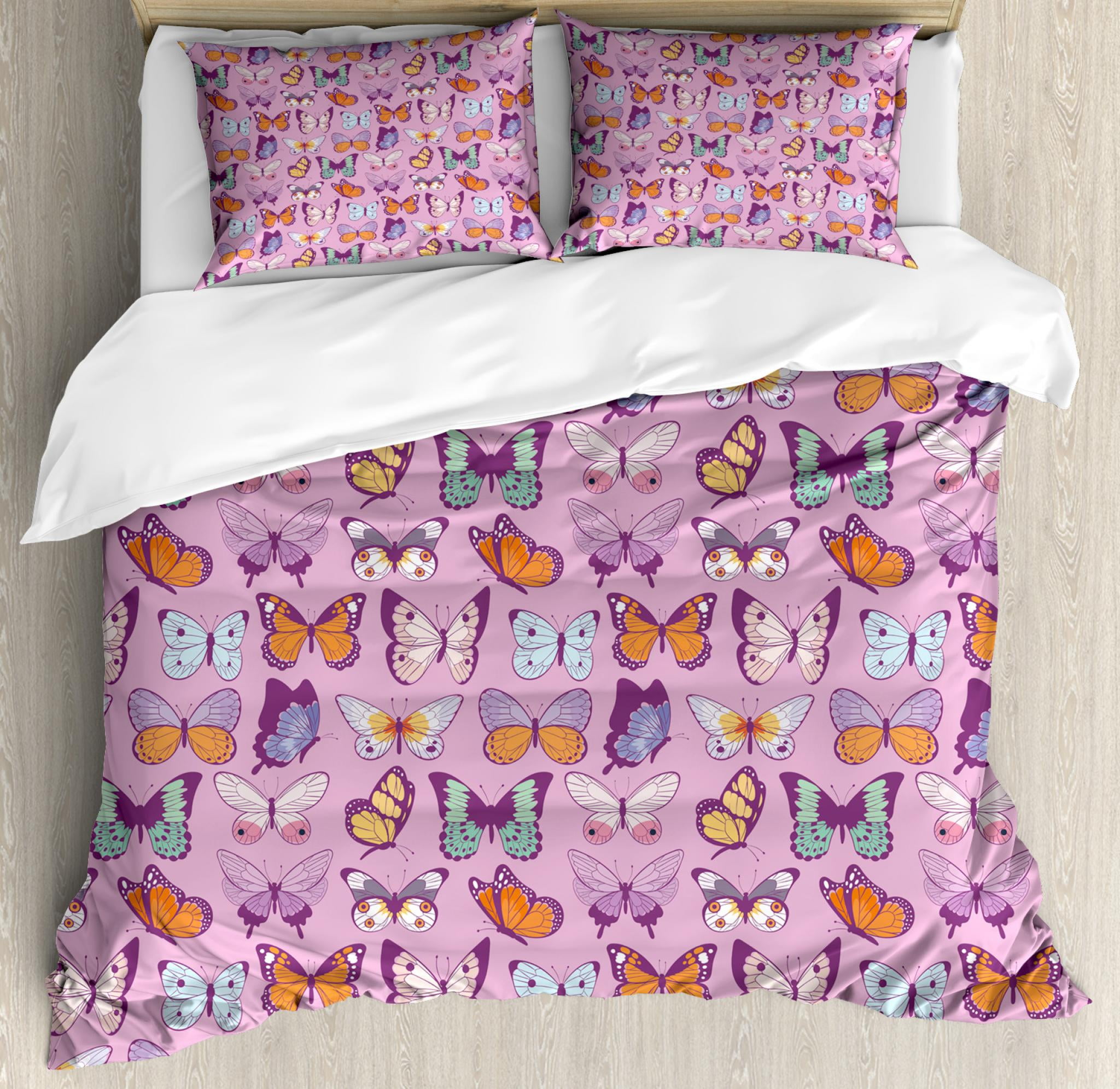 Erfly Duvet Cover Set King Size Exotic Unique Emperor Erfly Duvet Cover Set King Size Exotic Unique Emperor Composition With Various Color And Sized Wings Decorative 3 Piece Bedding 2