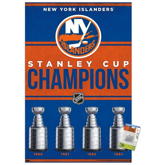 NHL New York Islanders - Champions 23 Wall Poster with Pushpins, 22.375" x 34"
