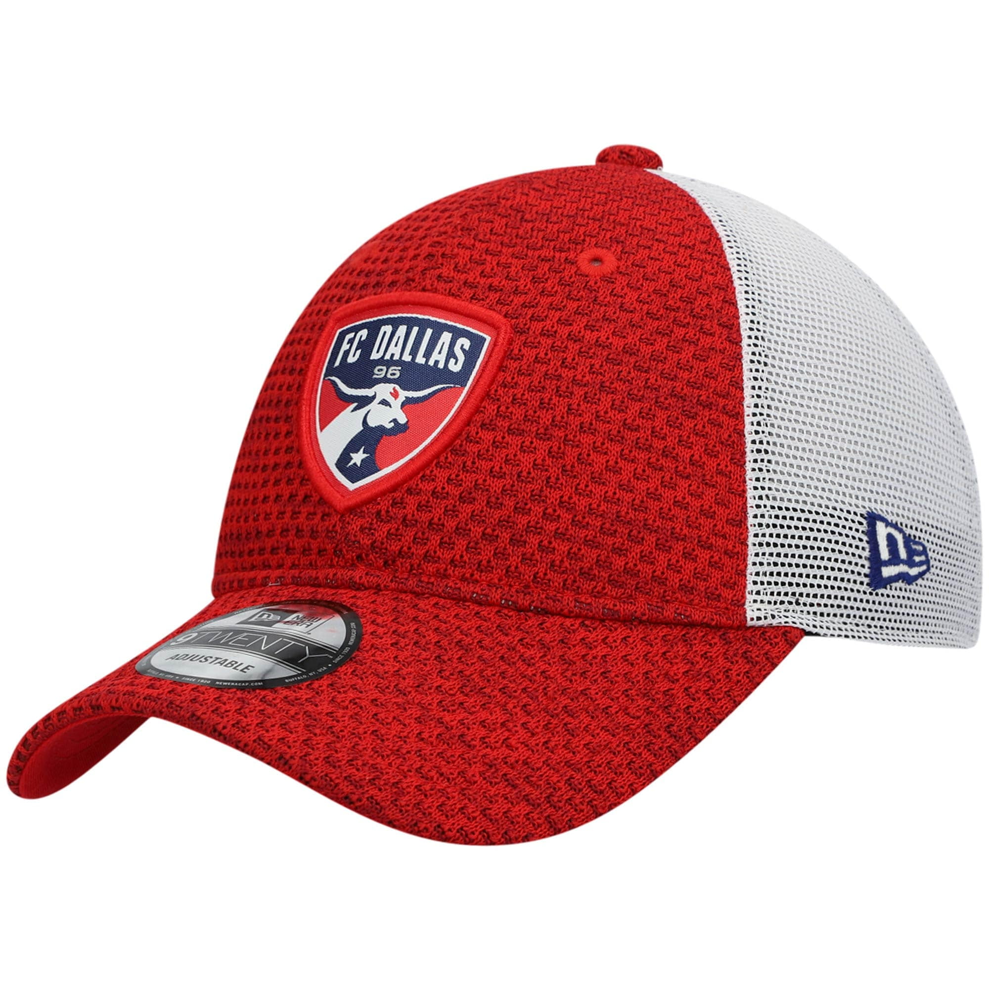 Men's New Era Red FC Dallas Kick Off 9TWENTY Trucker Snapback Hat - OSFA