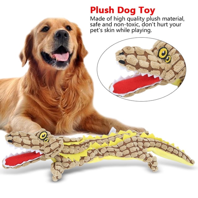 Plush Dog Toy, Safe Built-In Sounding Device Non-Tox Dog Toy, for Dog Blue,Gray,Brown
