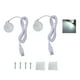 thumbnail image 2 of 2 Juegos USB 5 V 1 W Luces de Visualización Redondas para el Cuidado de los Ojos, Mini Foco, Luminaria de Exhibicio de Joyería Con Cable de 4.3 Pies para Vitrinas, Joyeros,, 2 of 7