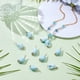 thumbnail image 4 of 10 colgantes de concha marina con motivos de animales marinos y vida oceánica. Colgante de porcelana a granel con alambre de cobre., 4 of 5
