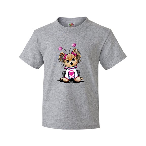 Inktastic Love Bug Yorkie Youth T-Shirt