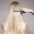 thumbnail image 6 of Heldig 2 Pieces Flat Iron Comb Straightening Comb Salon Hair Brush Combs Hairdressing Styling Hair Straightener V-shaped Straight Comb Straightener (Rose Red, Blue)B, 6 of 7