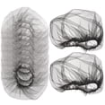 thumbnail image 2 of 10 pcs Women Hairnets Mesh Wig Caps Net Mesh Hair Nets Invisible Hairnets for Party, 2 of 6