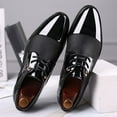 thumbnail image 6 of HaoXianJian Leather Dress Shoes for Men Loafers Boats Dress Driving Classic Wingtip Oxfords for Men Wide Summer Breathable Fashion Walking Work Office Business Male, 6 of 7