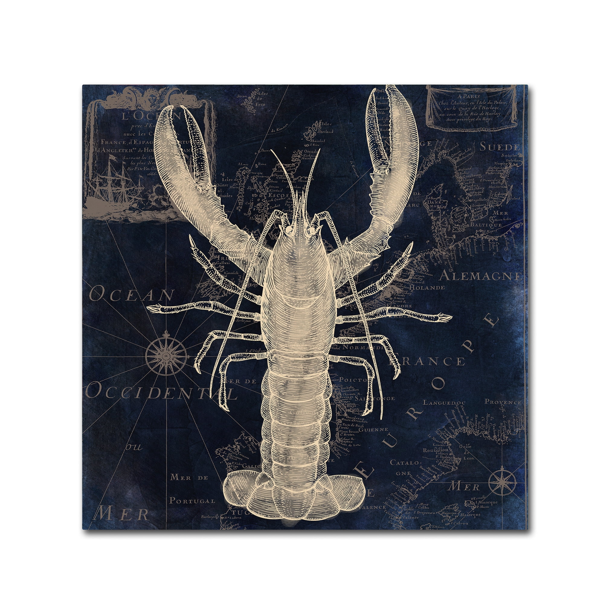 Trademark Fine Art "Maritime Blues II" Canvas Art by Color Bakery
