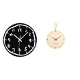 thumbnail image 1 of Reloj de pared silencioso, sin , decorativo, de madera acrílica, rústico, con y números, ideal para sala de estar, hogar, oficina, regal, 1 of 8